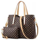 Women Fashion Synthetic Leather Handbags Set 4pcs