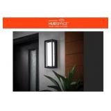 Black Modern Integrated LEDOutdoor Wall Light1Pack