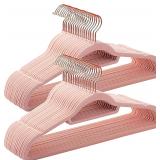 Pink Velvet Hangers 30 Pack
