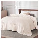 Blankets Queen Size Cream -90x90 inches