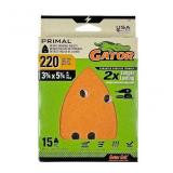 15 Piece Aluminum oxide 220 -Grit Detail Sandpaper