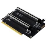 JMT PCI-E 4.0 x16 1 to 2 Expansion Card