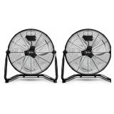 Simple Deluxe Comfort Zone Cradle Floor Fan-2 Pack