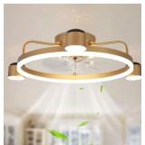 28 in. Ceiling Fan/Light/ Remote, Flush Mount