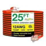 25 ft. 12/3 SJTW Extension Cord