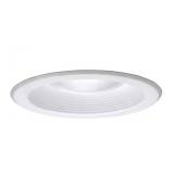 5 in.White Recessed Ceiling Light with Baffle Trim