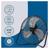 20-in 120 -Volt Indoor Black Floor Fan
