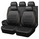 Universal FIT Piping Leather Car Seat Cover