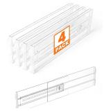 4 Pack Drawer Dividers for Clothes
