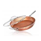 14' Nonstick Family Fry Pan with Glass Lid