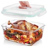 Large Glass Food Containers/Snap Airtight Lids