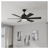 48-in Ceiling Fan/Light/Remote Control /6 -Blade