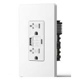 20A GFCI Outlet with 4.8A/24W USB-A & USB-C Ports