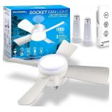 Ceiling Fan with LED Lights and Remote Control