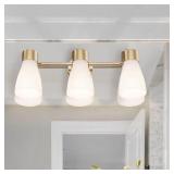 Brushed Gold Modern/contemporary Vanity light