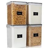 4 PCS Large Food Storage Containers 5.2L / 175oz