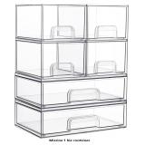 Vtopmart Stackable Storage Drawers Set of 6
