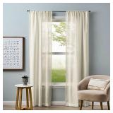 84-in White Light filtering Curtain panel pair