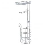 Freestanding Single post Toilet Paper Holder2Rolls