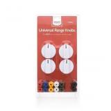Universal Gas and electric range Knob kit (White )