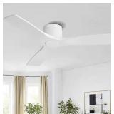 48 in. 3 Blades Ceiling Fan with Remote White