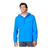Men's Electric Blue Hooded Rain jacket ( L )