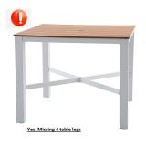 Outdoor Dining Table 45.28W x 45.28L/Umbrella Hole