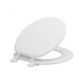 Project Source Wood White Round Toilet Seat
