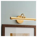 Prichard Brushed Gold LED Battery Picture Light