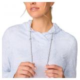Women's Silver weight Knit Long sleeve Hoodie  L