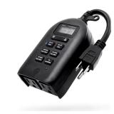 15 -Amps 120-volt Outdoor 2 -Outlet Lighting Timer