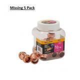 Streamline 1/2-in Copper Press Coupling5 Pack Jar