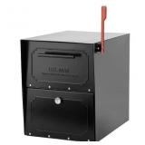 Metal Extra Large Mailbox Black