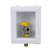Quarter turn ball valve MIP Gas Outlet Box