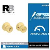 RELIABILT Interior or Bed/Bath Privacy Door Knob