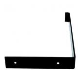 L-Shaped Black Steel Shelving Bracket 2 pack