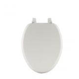 Project Source Wood White Elongated Toilet Seat
