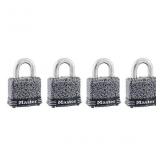 Master Lock Outdoor Keyed Padlock(4-Pack)