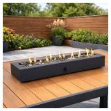 Steel Rectangle Portable Liquid propane Fire pit