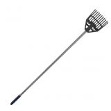 8-in Plastic Shrub rake with Steel Handle