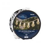 48ft String Light/100 White -Light LED Globe Bulbs