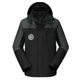 Men's Mountain Ski Jacket 3 in 1BlackColor, Size-M