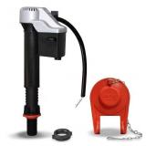 Universal Toilet fill valve and 2-in flapper kit