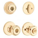 Kwikset Tylo Keyed Entry Door Knob Combo Pack