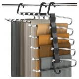 2 Pack Closet Organizer and Storage Hangers Black