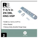 RELIABILT 7-3/4-in Zinc Double hinge hasps