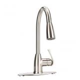 SS  Kitchen Faucet with Sprayer Includes DeckPlate