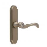 Silver Lockable Storm door Replacement Handleset