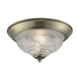 11.4in Indoor Flush Mount Light with Frosted Glass
