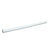 120L x 1.25H White Metal Closet Rod